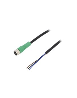 1506532 Kabel do czujników/automatyki, M8, Ilość pinów: 3, proste, 10m, wtyk, 4A