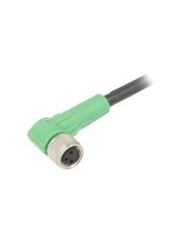 1669738 Kabel do czujników/automatyki, M8, Ilość pinów: 3, kątowe, 1.5m, wtyk, 4A