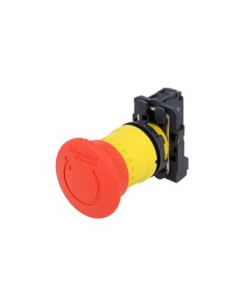 XB5AS8442 Przełącznik bezpieczeństwa 22mm Poz.stab: 2 NC czerwony