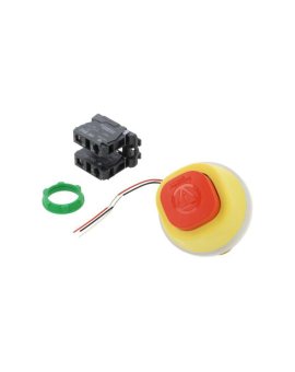 XB5AS84W3B5 Przełącznik bezpieczeństwa 22mm Poz.stab: 2 NC + NO czerwony