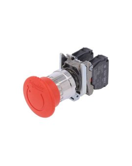 XB4BS8444 Przełącznik bezpieczeństwa 22mm Poz.stab: 2 NC x2 czerwony