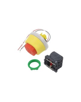 XB5AS84W3B41 Przełącznik bezpieczeństwa 22mm Poz.stab: 2 NC x2 + NO LED