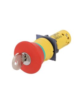 XB7NS9444 Przełącznik bezpieczeństwa z kluczem 22mm Poz.stab: 2 NC x2