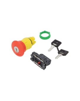 XB5AS9442 Przełącznik bezpieczeństwa z kluczem 22mm NC czerwony