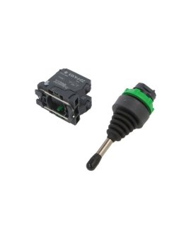XD5PA22 Przełącznik joystick 22mm Poz.stab: 1 NO x2 czarny IP66
