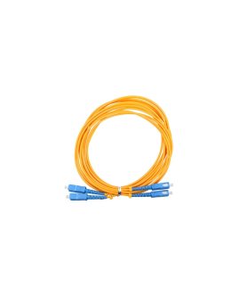 Patchcord PVC, Jednomodowy, Duplex, G652D, 3mm, 1m Extralink SC/UPC-SC/UPC