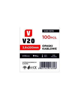 opaski zaciskowe 200 x 3,6mm V20