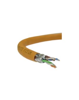 Kabel FTP kat.7 S/FTP 4x2x0,57 pomarańczowy LSOH SecurityNet /1000m/