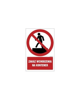ZNAK - GC063 Nie dotykać urządzenie pod napięciem 15 x 22,5 cm FN - Folia samoprzylepna