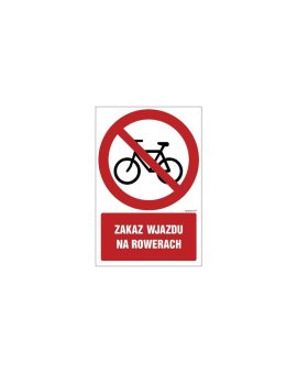 ZNAK - GC065 Zakaz wchodzenia z wózkami 20 x 30 cm PN - Płyta 1mm
