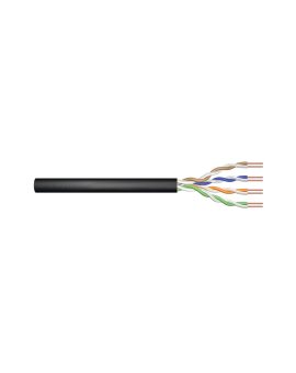 Kabel U/UTP kat. 5e 305m (szpula) PE drut czarny, zewnętrzny żelowany DK-TP512 /305m/