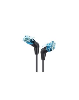 Patchcord Cat6a U/FTP 100 miedź obrotowy kątowy slim /0.5 m/