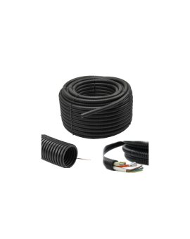 Rura karbowana Peszel z pilotem do kabli 32mm Odporny 750N Krążek 25m Czarny AKS