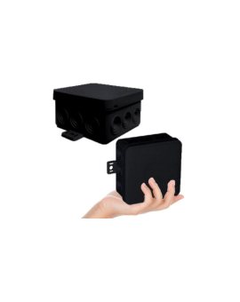 VIPLAST Puszka V7 Bryzgoszczelna Czarna IP54
