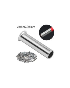 Tulejka Kablowa Nieizolowana 25 mm2 Tulejki 50 Szt. Miedziane