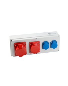 VIPLAST Rozdzielnica Gniazdo Horizon 32/5 + 16/5 + 2x250V