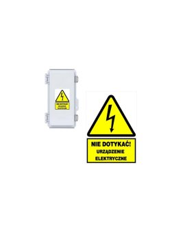 Trytyt Tablica samoprzylepna 148x210 NIE DOTYKAĆ URZĄDZENIE ELEKTRYCZNE NO1-NDUE
