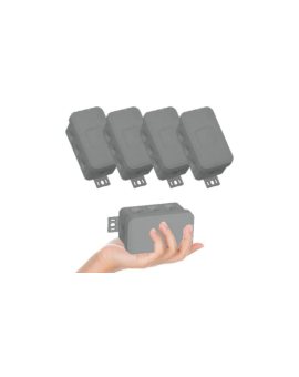 VIPLAST Puszka V8 Bryzgoszczelna Szara IP54 5 sztuk