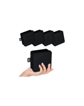 VIPLAST Puszka V7 Bryzgoszczelna Czarna IP54 5 Sztuk
