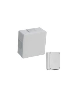 VP-01 Puszka n/t 86x86x40mm IP55 4-wl klik dł.gum. biała.