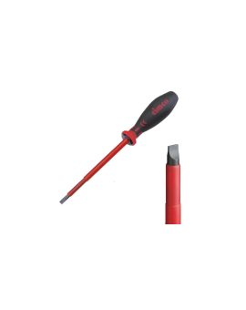 Izolowany śrubokręt 1000V z rowkiem DIN EN 60900 3.0x0.5mm 185mm