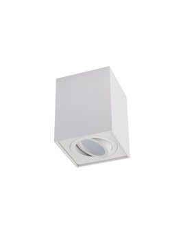 Oprawa Natynkowa HALOGENOWA Spot Tuba Ruchoma AMAT-L GU10 Kwadratowa Biała 115mm LUMILED