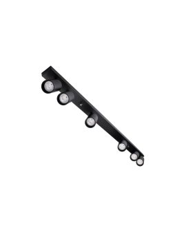 Lampa sufitowa QUALIS SPOT Reflektor Oprawa Halogenowa 6xGU10 Czarna