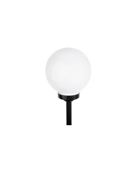Lampa Solarna Ogrodowa LED 6500K IP44 25cm Wbijana Biała Kulka ATRIS Lumiled