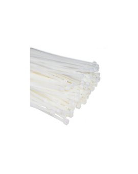 Opaska Zaciskowa Kablowa Mocna 2.5x150mm biała 100 sztuk Lumiled