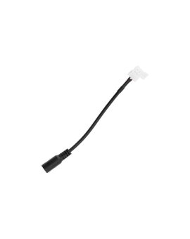 Wtyk zasilania DC 2.1 / 5.5 mm MONTAŻOWY Z KABLEM ZATRZASK 15cm