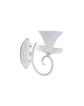 Kinkiet Lampa Ścienna GLORIA 1xE14 Biała 26cm - Goldlux