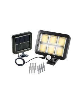Naświetlacz Solarny LED 260lm z Czujnikiem ruchu PIR IP65 6000K