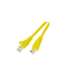 Patchcord UTP kat.5e kabel sieciowy LAN 2x RJ45 linka żółty 10m ATEL