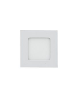 Plafon kwadratowy podtynkowy wpuszczany LED 6W 420lm 3000K IP20 biały barwa WW biała ciepła V-TAC VT-607SQ