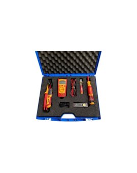 WIHA TESTER NAPIĘCIA 45216 , MULTIMETR 45218, PRÓBNIK NAPIĘCIA 43798, WKRĘTAK 41234, LATARKA 490-HL01 - Zestaw W400