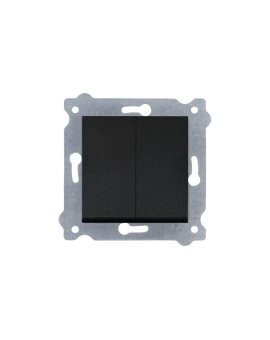Łącznik podwójny 250V 10A Czarny Metalik 202/14E EXEN