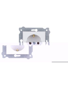 Gniazdo z uziemieniem Schuko 2P+E 250V 16A Biały 237/01 EXEN
