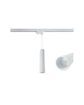 Lampa Szynowa Wisząca 30cm na GU10 Biała Trójfazowa