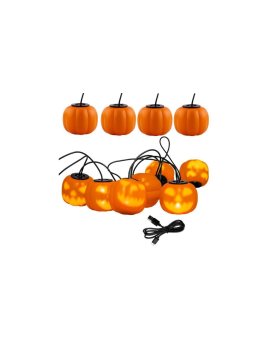 Girlanda Bateryjna 8xLED Ozdobne Dynie 4,45m Lampki Halloween + USB C