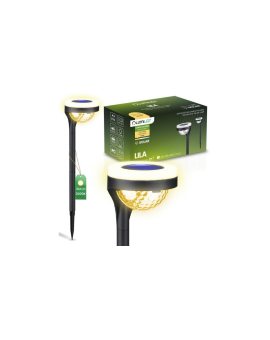 2x Lampa Solarna Ogrodowa LED LILA Wbijana Zewnętrzna Dekoracyjna 3000K LUMILED