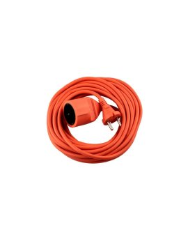 Przedłużacz Ogrodowy Kabel Budowlany Pojedynczy 1 Gniazdo 10m Pomarańczowy Sznur GRIDEN Lumiled