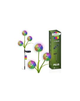 Lampa Solarna Ogrodowa LED PILUS RGB Wbijana Dekoracyjna Kwiat Czosnek LUMILED