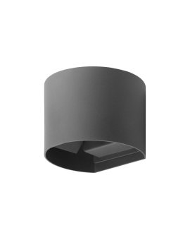 Kinkiet Ogrodowy Elewacyjny LED G9 Regulowany Okrągły Góra Dół Grafit PYXIS LUMILED