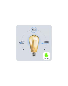 Żarówka LED E27 Edison ST64 4W = 35W 440lm 2000K Ciepła 360 FILAMENT LUMILED