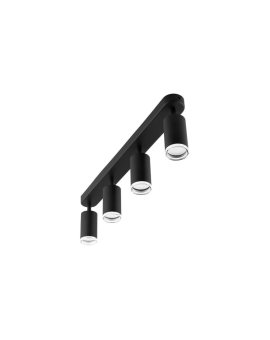 Lampa Sufitowa Reflektor LED Spot 4x GU10 IP44 ADERO Czarna Lumiled