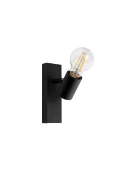 Lampa Ścienna Reflektor LED Kinkiet Spot E27 GLASA Czarna Lumiled