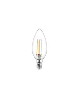 Żarówka LED E14 Świeczka B35 4W = 40W 470lm 3000K Ciepła 360 FILAMENT LUMILED