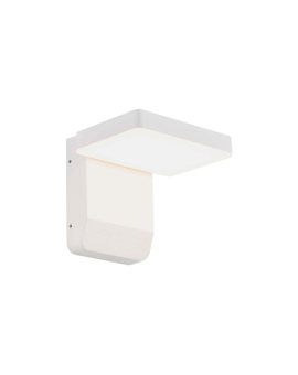 Lampa ścienna kwadratowa, kinkiet 350st LED 17W 2580lm 4000K biały barwa NW biała neutralna IP65 V-TAC VT-11020-SQ-W