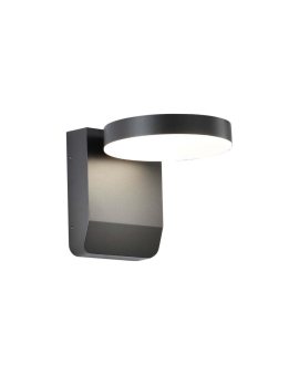 Lampa ścienna okrągła, kinkiet 350st LED 17W 2520lm 4000K czarny barwa NW biała neutralna IP65 V-TAC VT-11020-RD-B