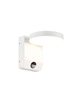 Lampa ścienna okrągła, kinkiet 350st LED 17W 2520lm 3000K biały z czujnikiem ruchu barwa WW biała ciepła IP65 V-TAC VT-11020S-RD